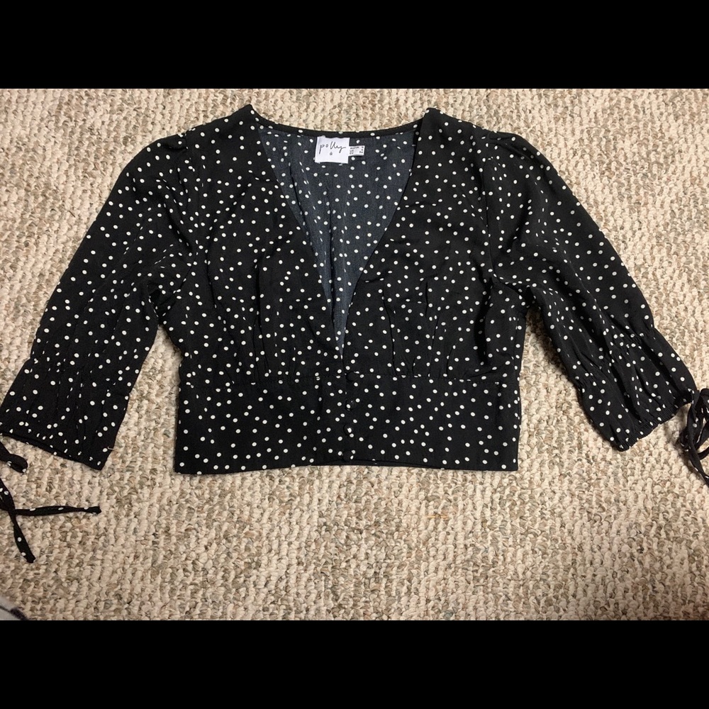 Princess Polly Polka Dot Crop Top